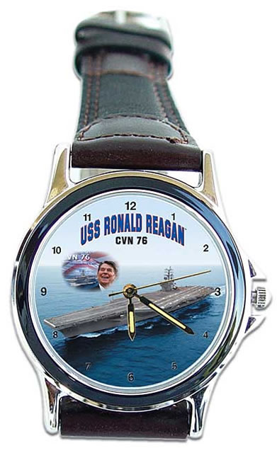 USS Ronald Reagan CVN 76 Wrist Watch